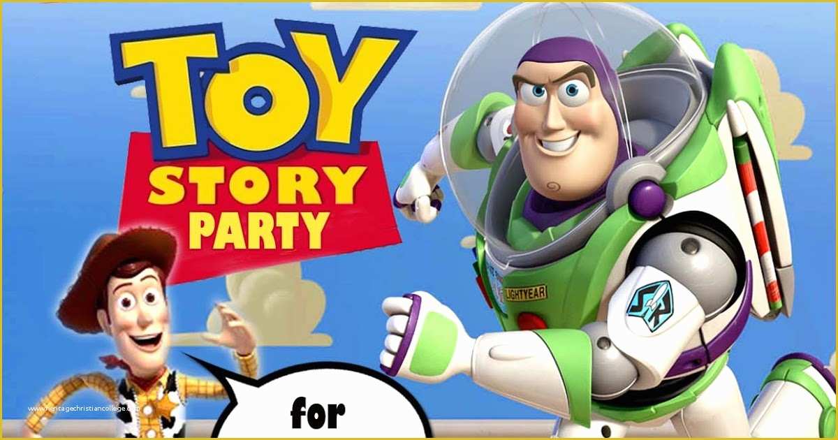 Toy Story Birthday Invitations Template Free Of Free Kids Party Invitations toy Story Party Invitation