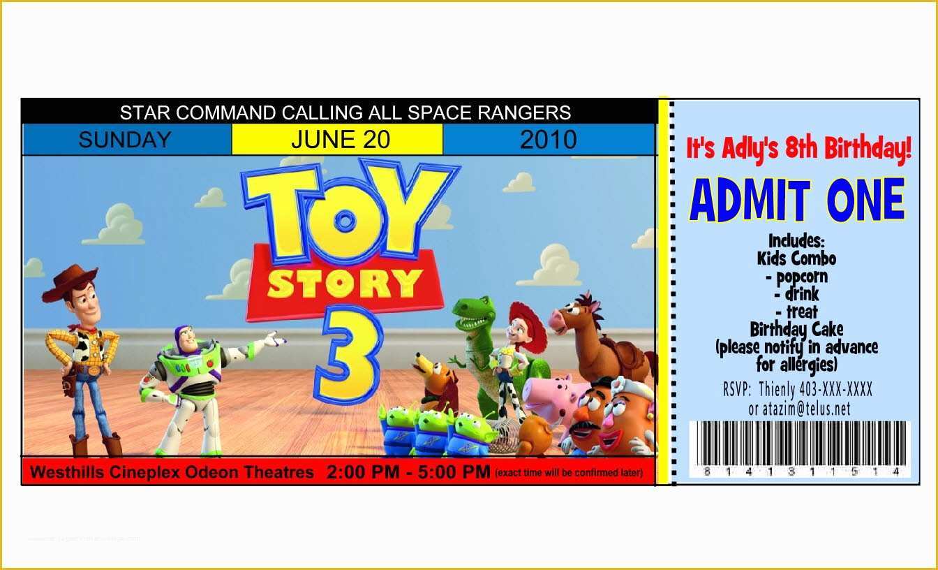 Toy Story Birthday Invitations Template Free Of Mod Paperie June 2010
