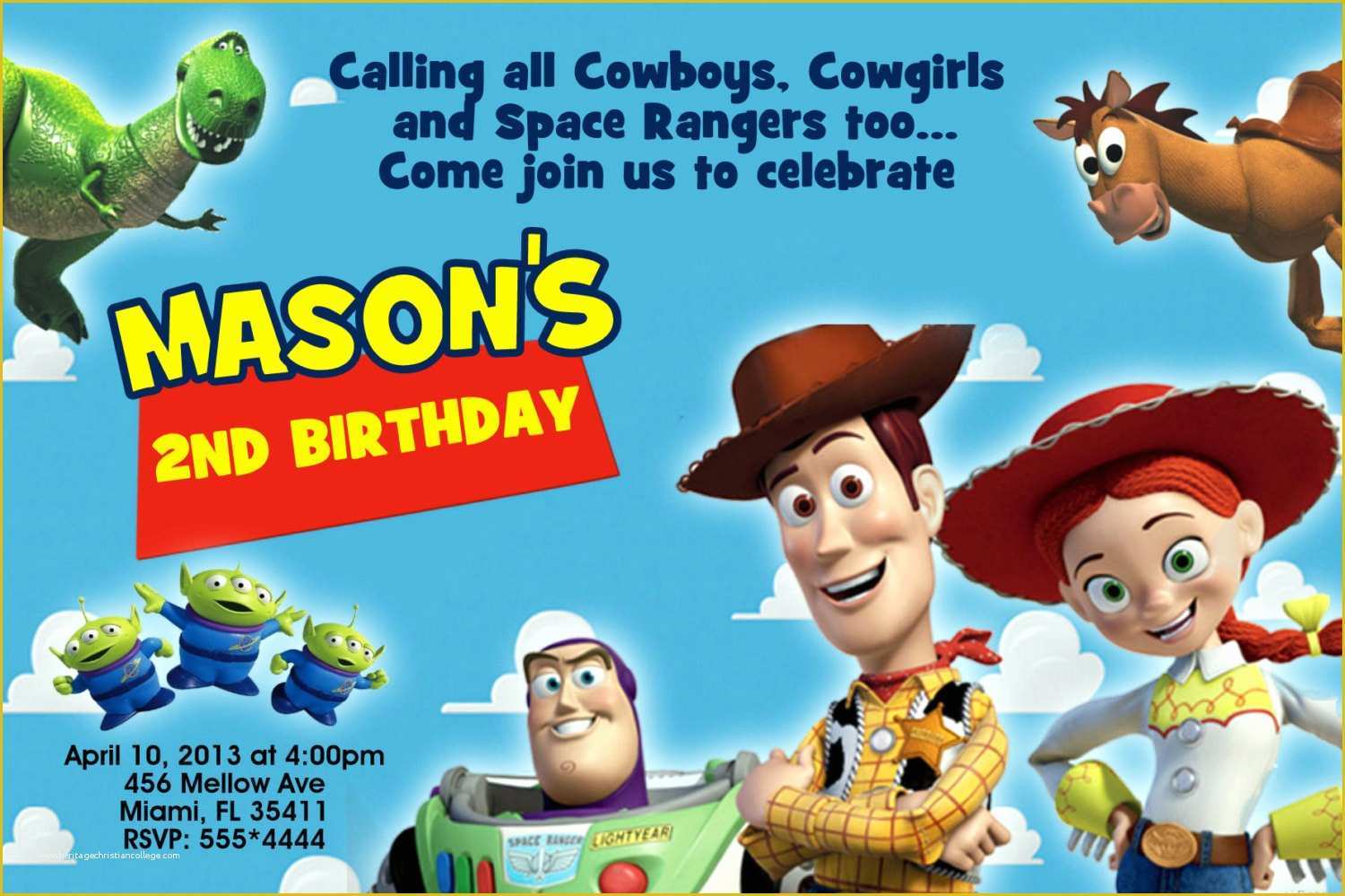 Toy Story Birthday Invitations Template Free Of Mrs Invites On Etsy