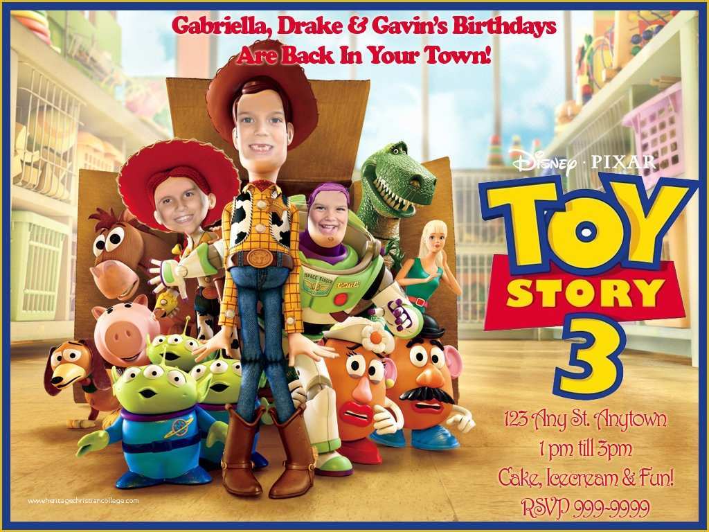 Toy Story Birthday Invitations Template Free Of toy Story Birthday Invitations Ideas – Bagvania Free