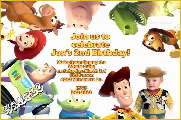 Toy Story Birthday Invitations Template Free Of toy Story Birthday Party Invitation Ideas – Free Printable