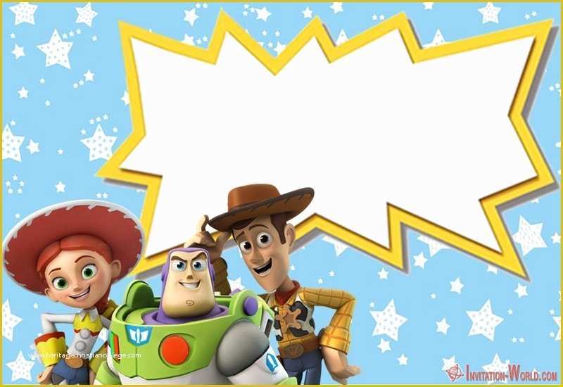 Toy Story Birthday Invitations Template Free Of toy Story Invitations Free Download
