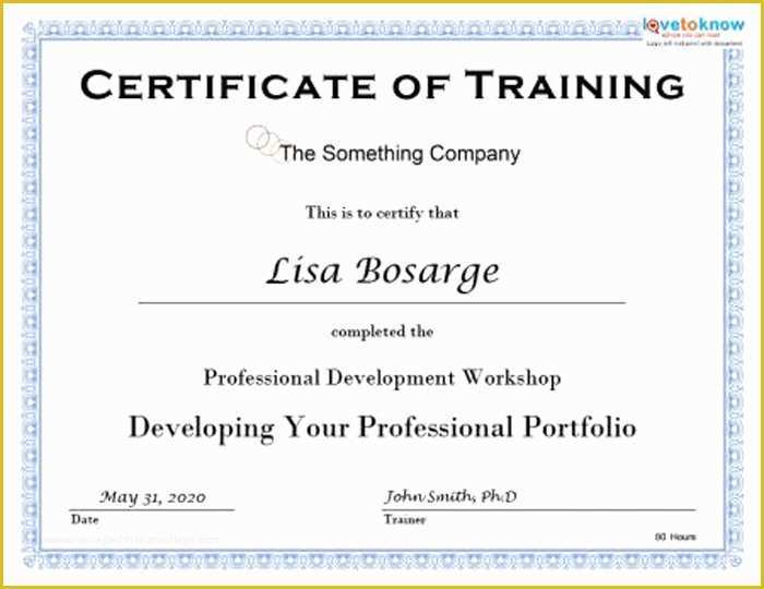 Training Certificate Template Free Of 15 Training Certificate Templates Free Download Designyep