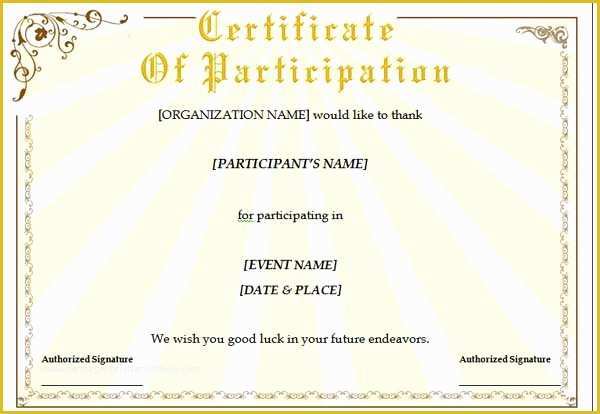 Training Certificate Template Free Of 5 Printable Certificate Templates