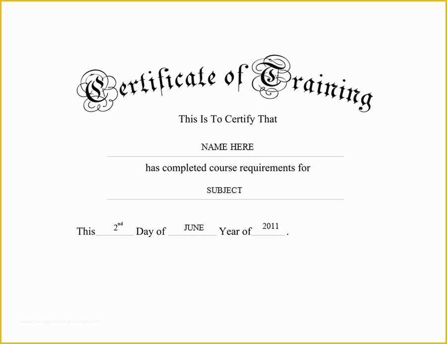 Training Certificate Template Free Of Geographics Certificates