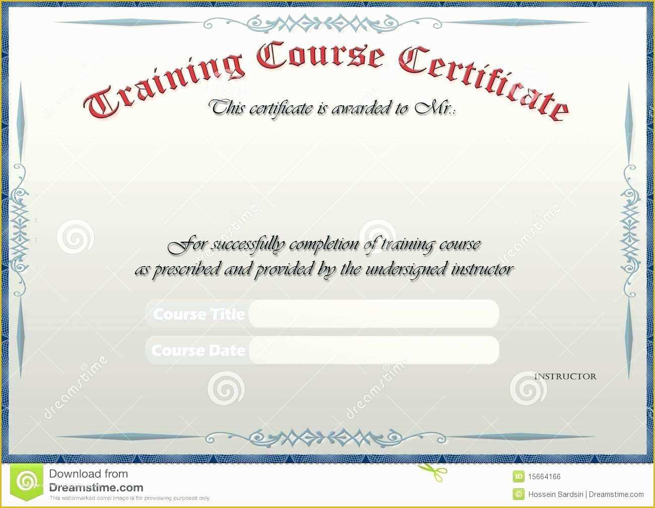 Training Certificate Template Free Of Template Customizable Coupon Template