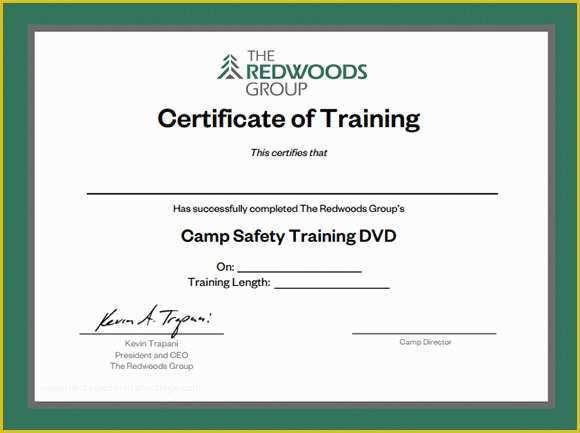 Training Certificate Template Free Of Training Certificates Pdf Sample