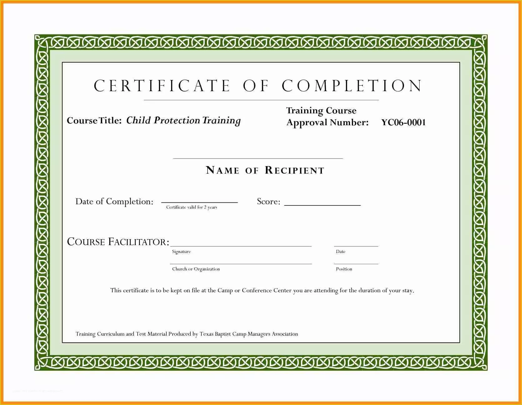 Training Certificate Template Free Of Training Certification Template Portablegasgrillweber