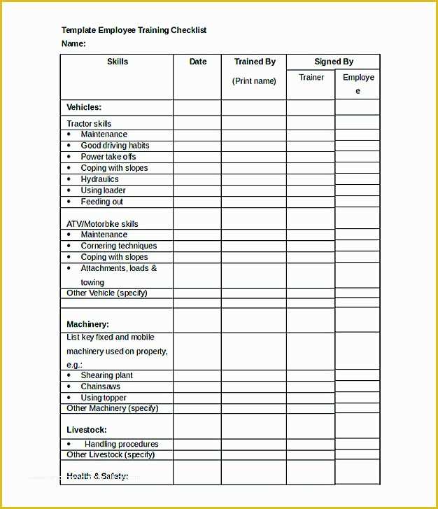 Training Website Templates Free Download Of Checklist Template Easy and Helpful tools for You