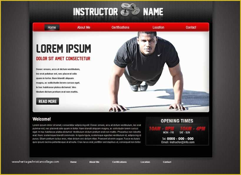 Training Website Templates Free Download Of Fitness Web Template 28 Fitness Trainer Web Template