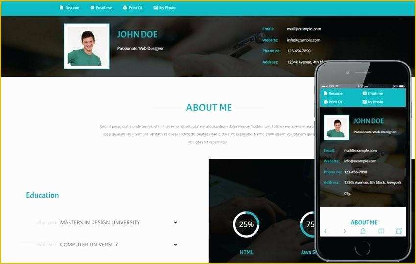 Training Website Templates Free Download Of Personal Homepage Template Personal Website Personal