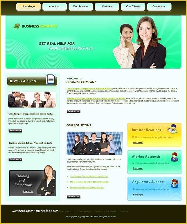 Training Website Templates Free Download Of Simple Business Website Templates