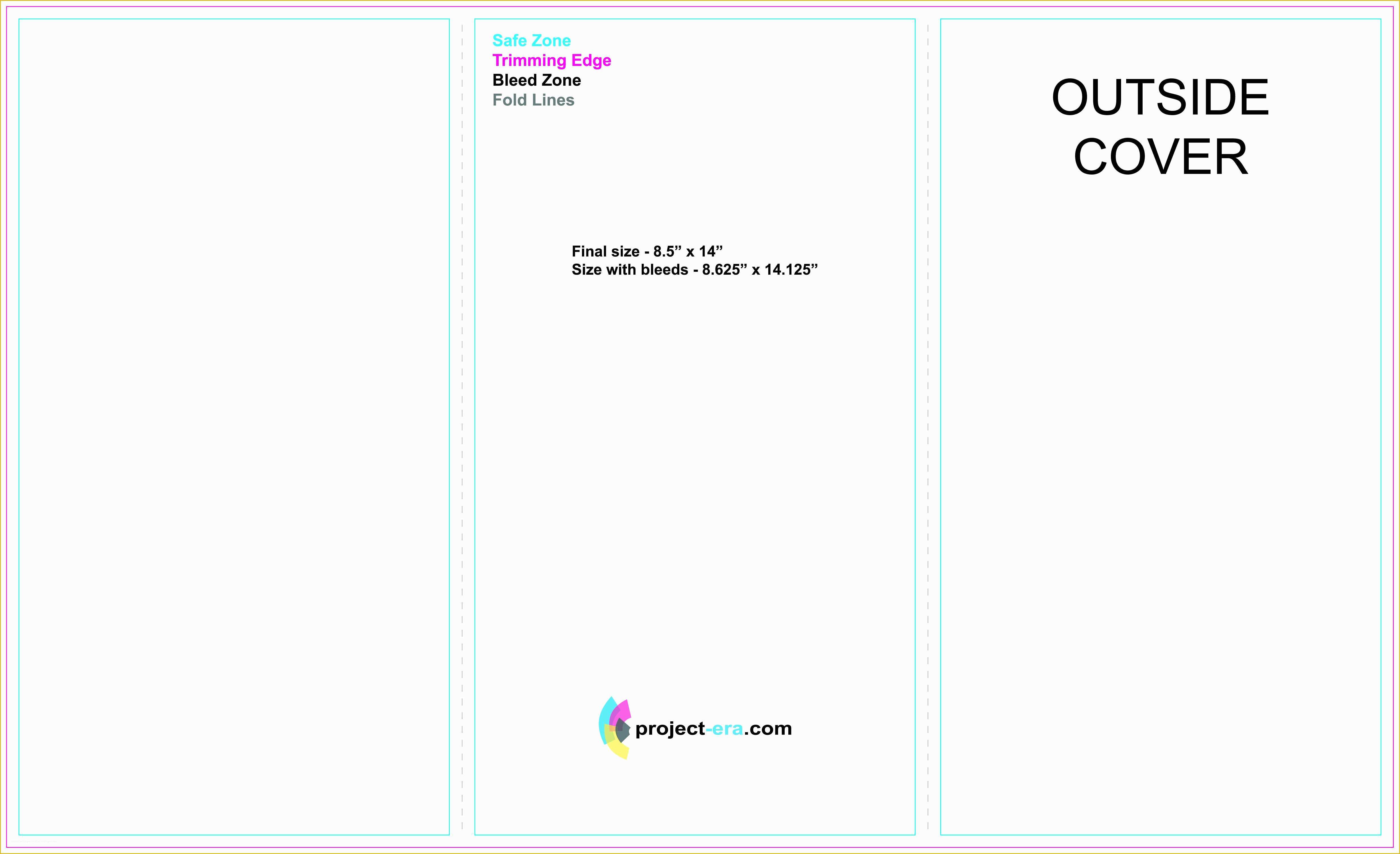 Tri Fold Template Illustrator Free Of Free Tri Fold Brochure Templates Based On 8 5" X 14" Paper