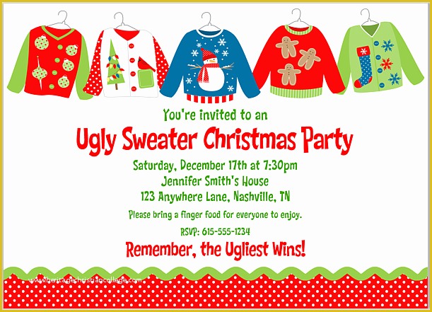 Ugly Sweater Flyer Template Free Of Free Printable Everything Websites Pinterest