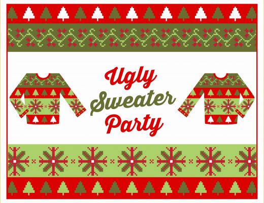 Ugly Sweater Flyer Template Free Of Free Ugly Sweater Party Printables
