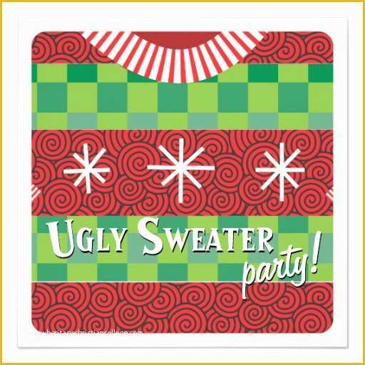 Ugly Sweater Flyer Template Free Of the Gallery for Ugly Sweater Party Invitation Template