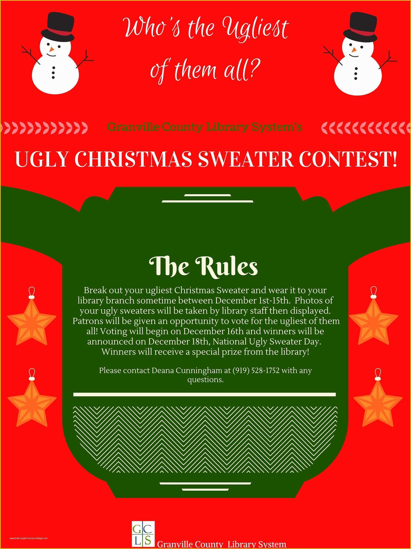 Ugly Sweater Flyer Template Free Of Ugly Christmas Sweater Contest Flyer – Happy Holidays