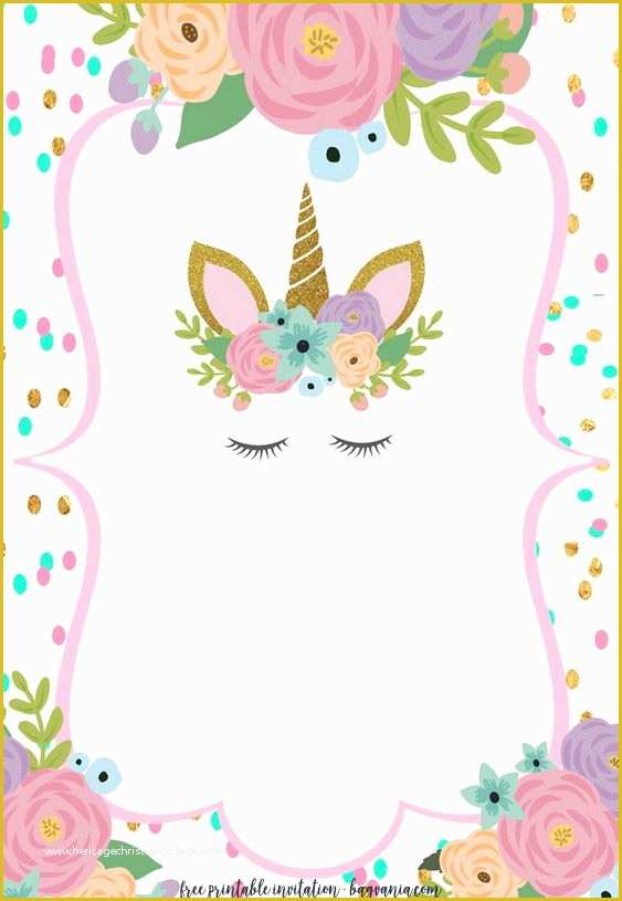 Unicorn Invitation Template Free Of Free Unicorn Invitation Templates New