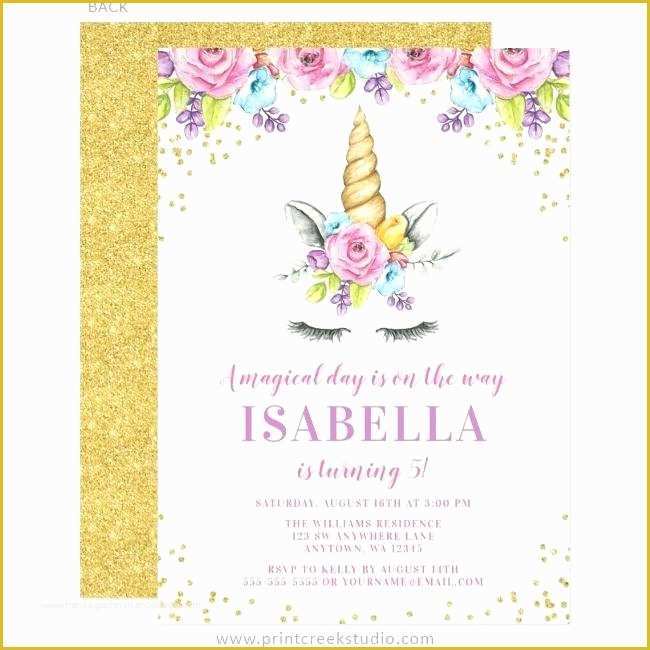 Unicorn Invitation Template Free Of Unicorn Invitations – Cialisorgfo