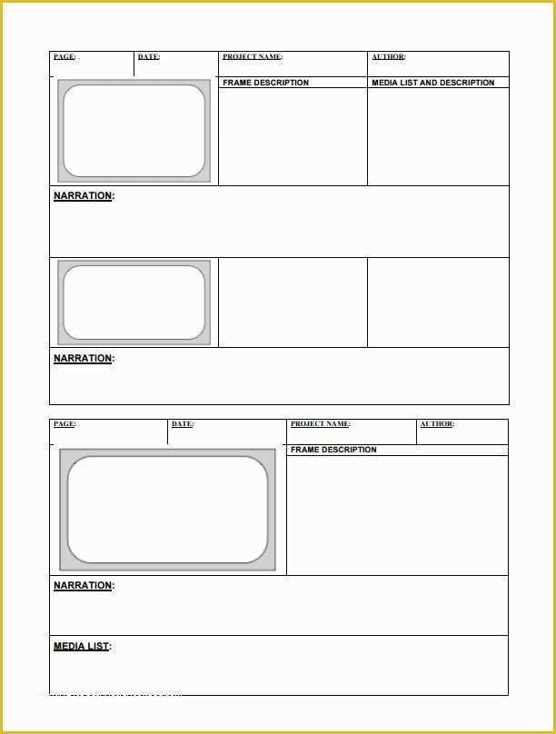 Video Animation Templates Free Download Of Free Storyboard Templates Pdf Word Samples & Examples