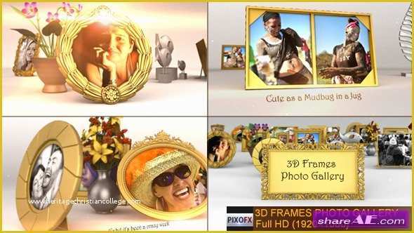 Videohive after Effects Templates Free Of 3d Frames Gallery after Effects Project Videohive