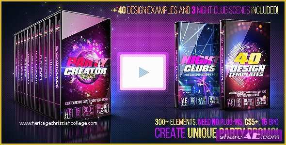 Videohive after Effects Templates Free Of Videohive Party Creator toolkit after Effects Project