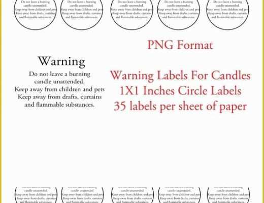 Warning Label Template Free Of 5 Best Of Printable Warning Labels for Candles