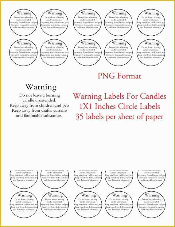 49 Warning Label Template Free