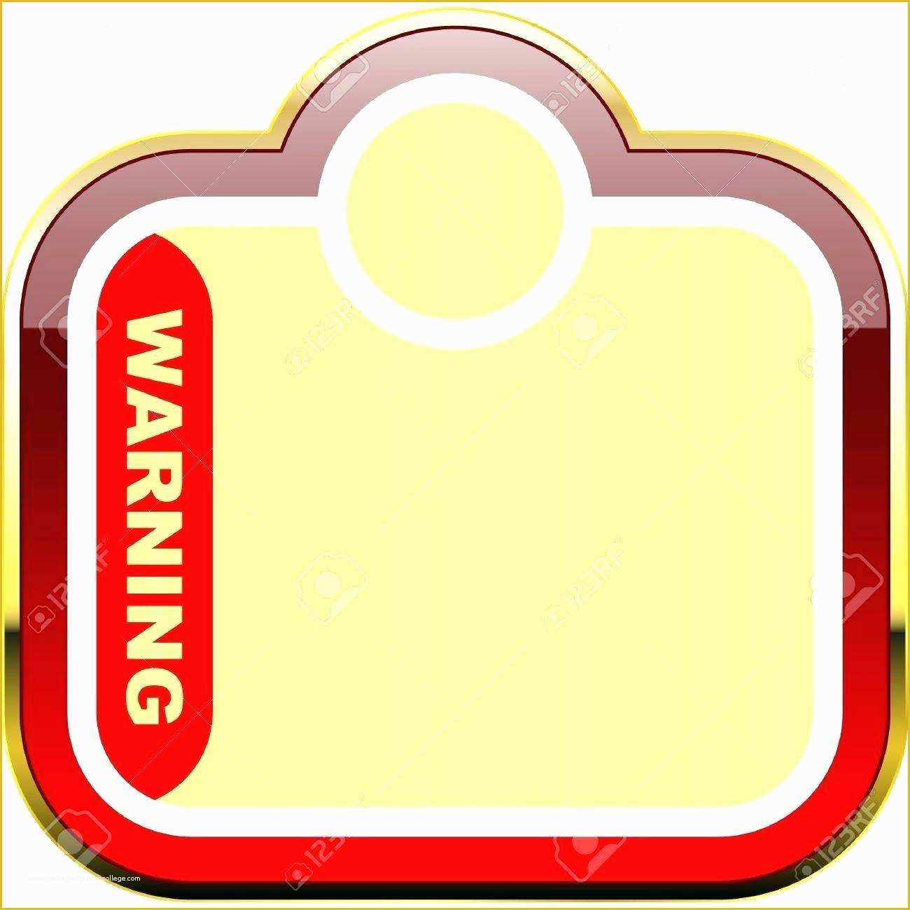 Warning Label Template Free Of Warning Label Template