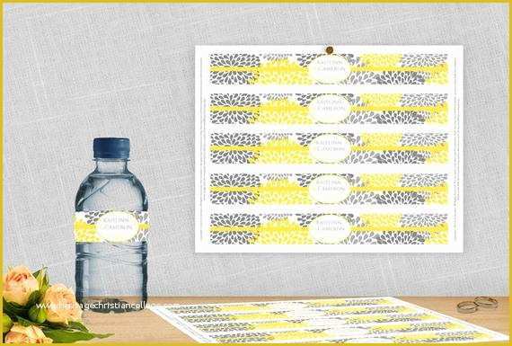 Water Bottle Label Template Free Word Of Diy Water Bottle Label Template for Avery by