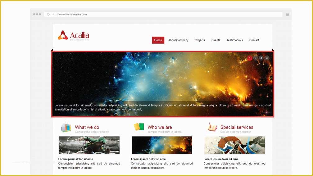 Website Templates Free Download HTML with Css Of Acalia Free Business Website Template with Inside Page