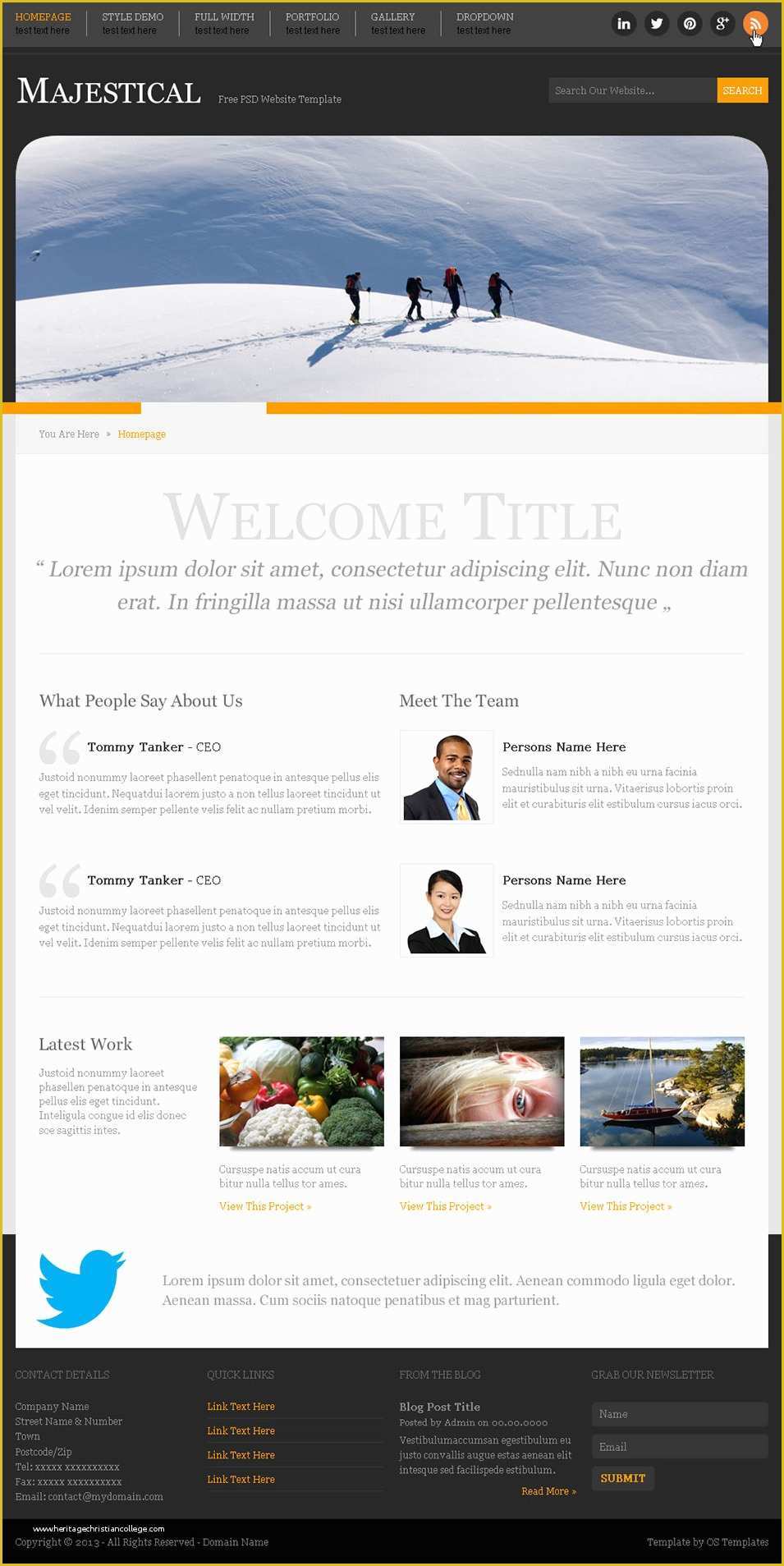 Website Templates Free Download Of 60 Free Psd Website Templates