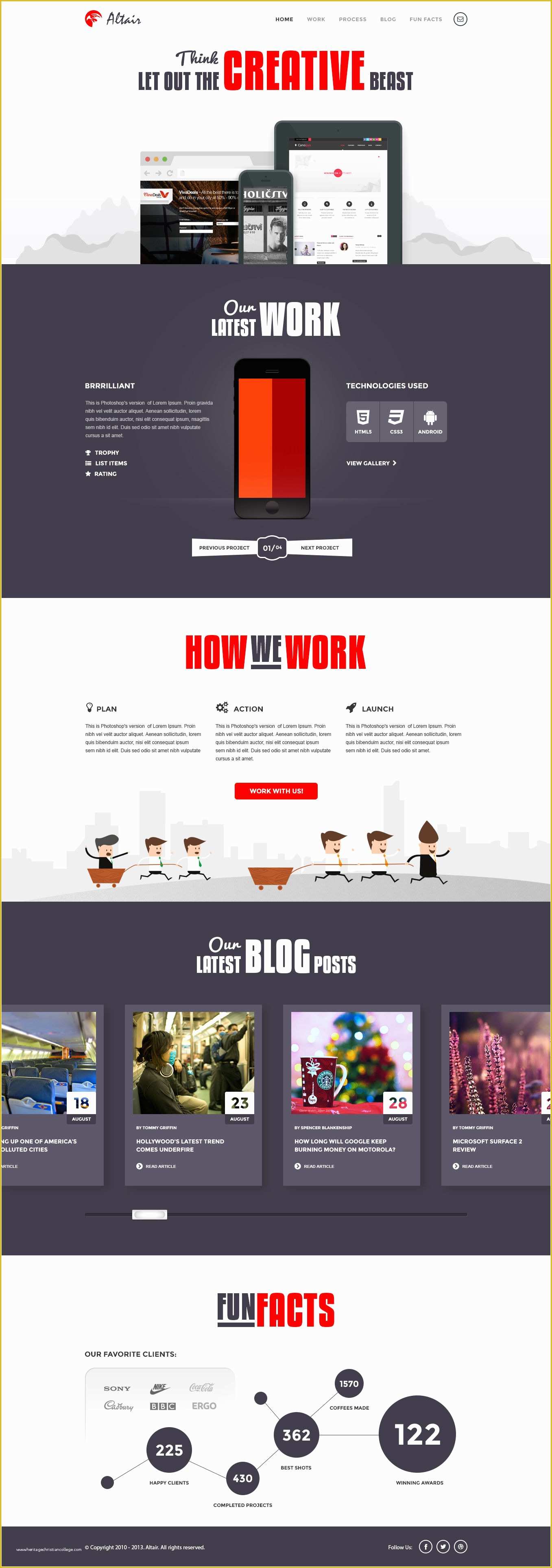 Website Templates Free Download Of Altair Modern Psd Template Download Download Psd