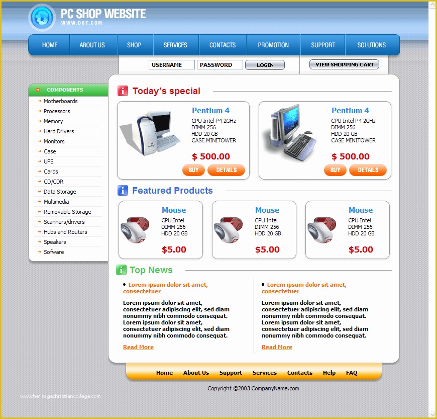 Website Templates Free Download Of Download Free HTML Templates