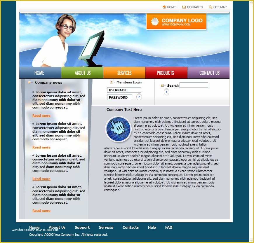 Website Templates Free Download Of Free HTML Templates