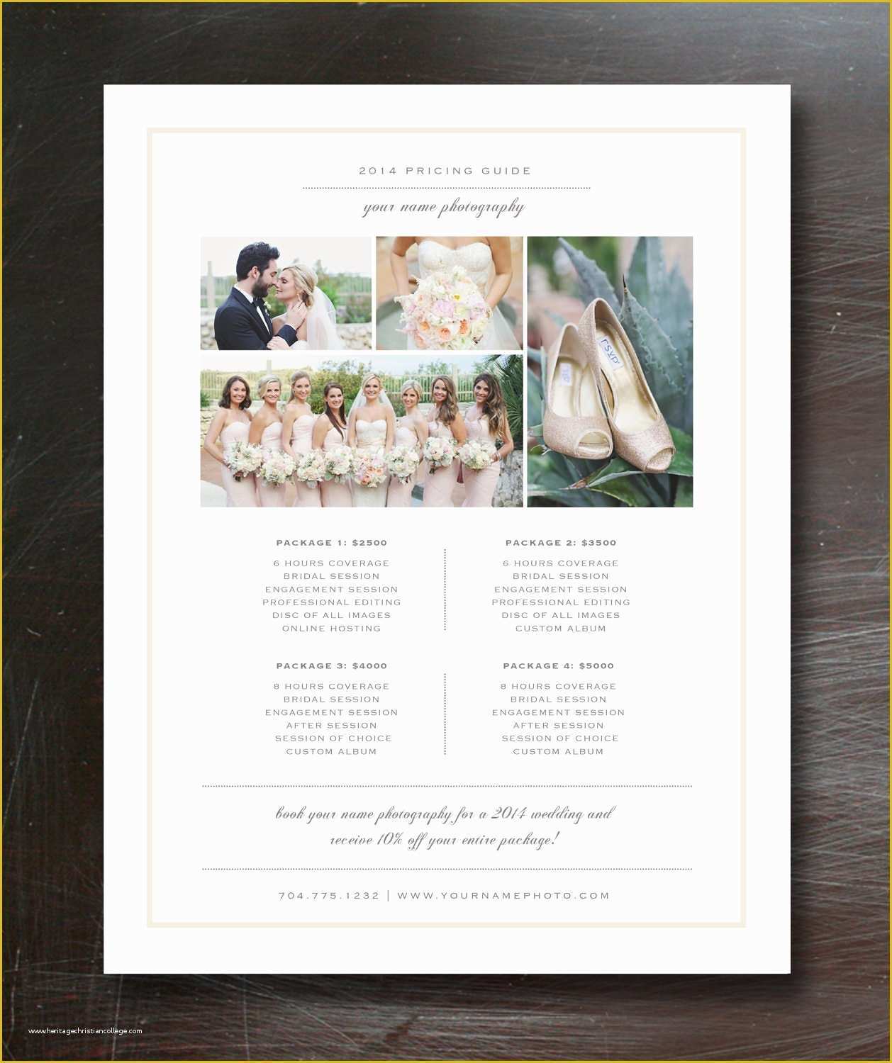 Wedding Photography Price List Template Free Of Graphy Price List Template Flyer Templates