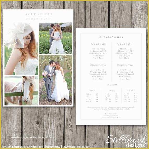 Wedding Photography Price List Template Free Of Graphy Price List Template Wedding Price Sheet