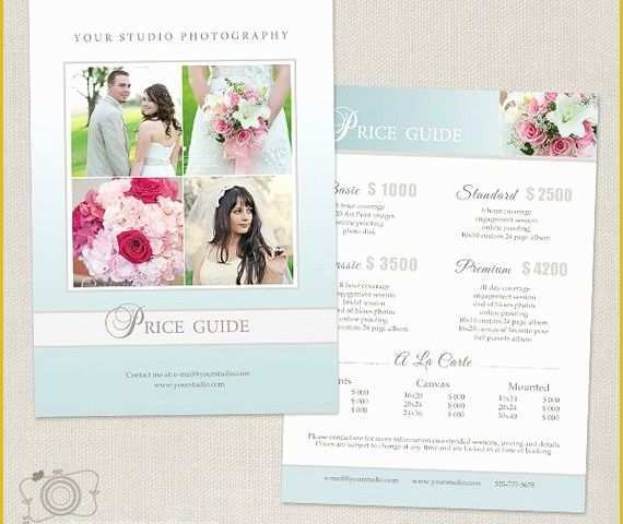 Wedding Photography Price List Template Free Of Wedding Graphy Package Pricing List Template