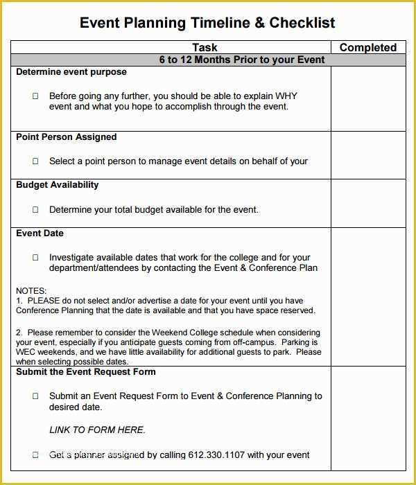 Wedding Planner Template Free Of 11 Sample event Planning Checklists – Pdf Word