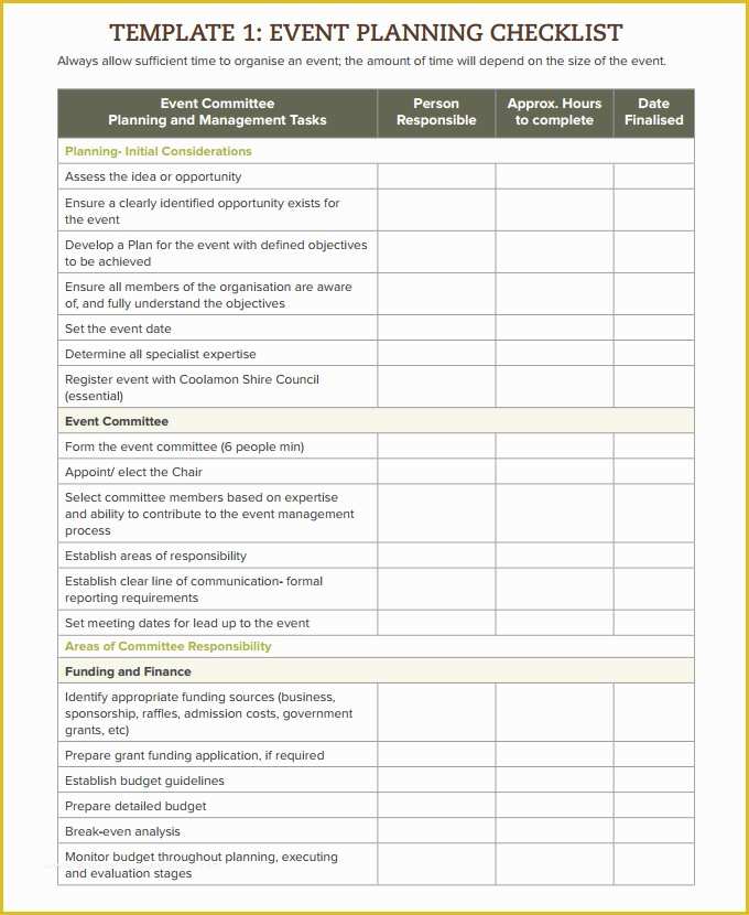 Wedding Planner Template Free Of 18 event Checklist Templates Pdf Doc