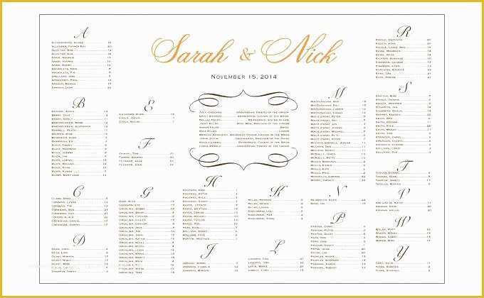 Wedding Seating Chart Poster Template Free Of Wedding Seating Chart Template Excel for Editable