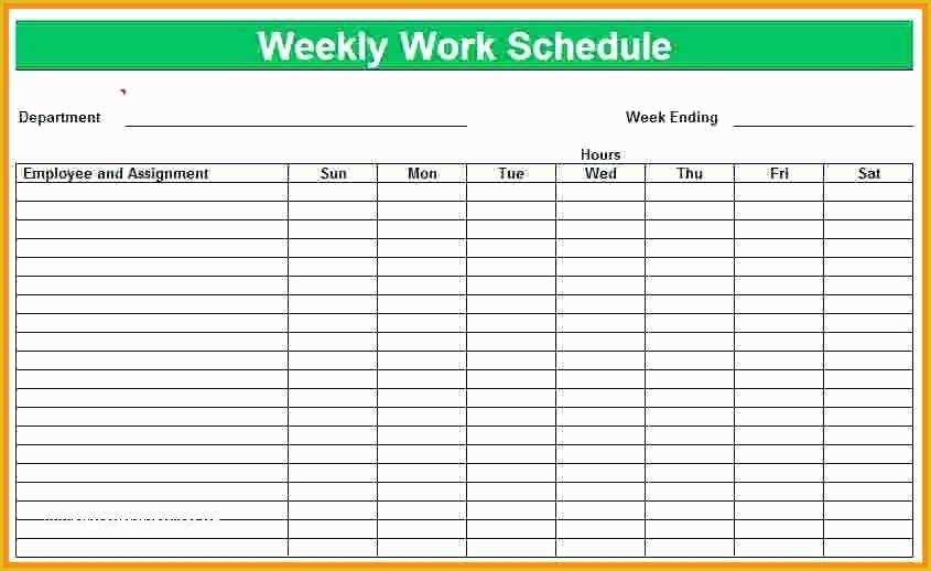 Weekly Work Schedule Template Free Download Of Free Schedule Template formats Weekly Word with Time