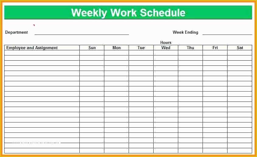 Weekly Work Schedule Template Free Download Of Free Schedule Template formats Weekly Word with Time