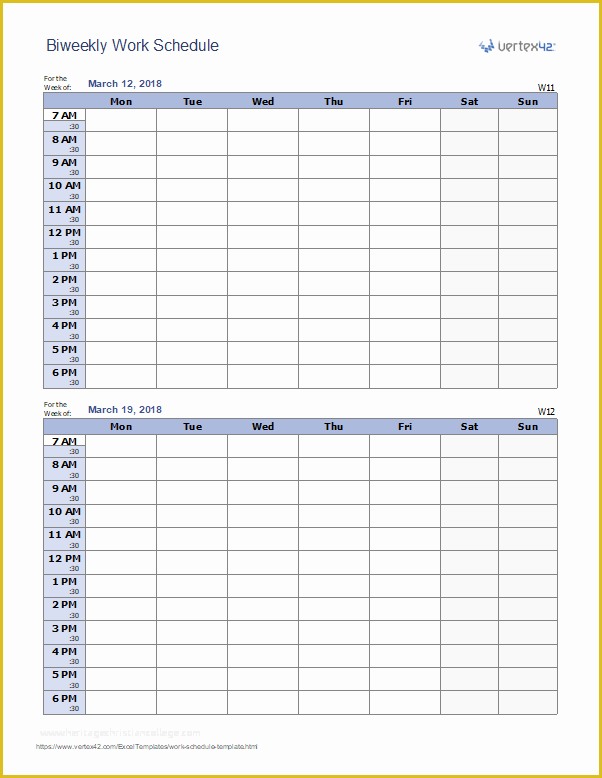 Weekly Work Schedule Template Free Download Of Work Schedule Template for Excel