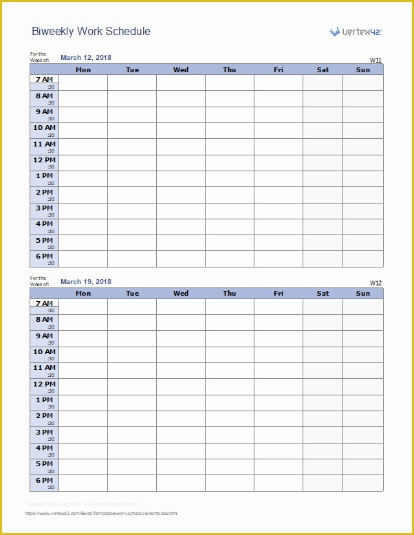 Weekly Work Schedule Template Free Download Of Work Schedule Template for Excel