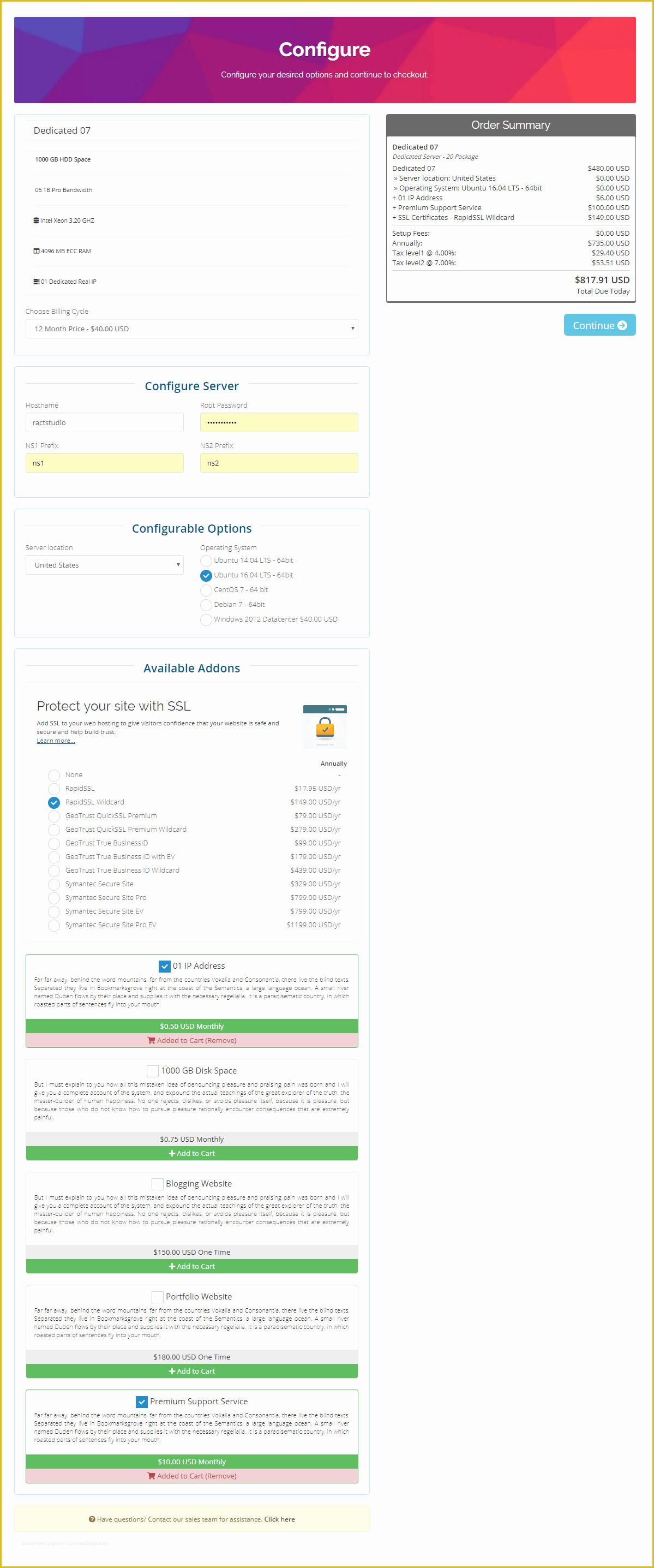 Whmcs order form Templates Free Of Flip Hosting Cart Whmcs order form Template E Page