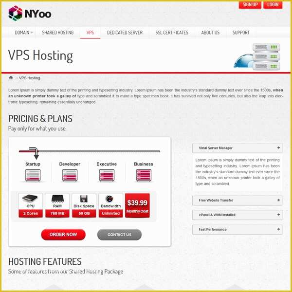 Whmcs order form Templates Free Of Nyoo Wordpress theme 2015