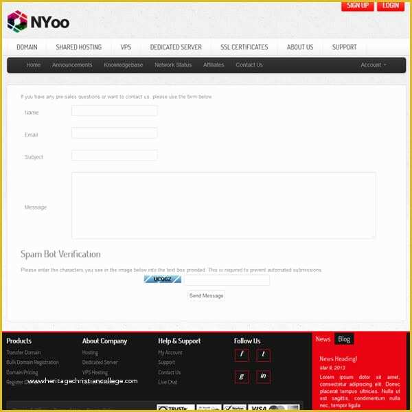 Whmcs order form Templates Free Of Nyoo Wordpress theme 2015