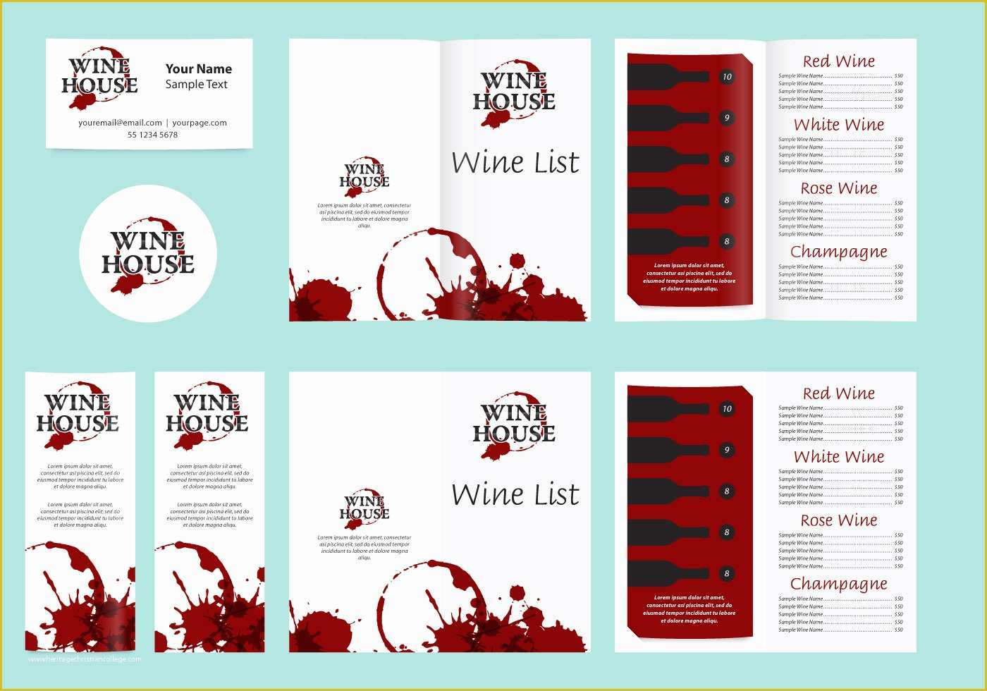 Wine Menu Template Free Of Templates and Wine List Download Free Vector Art Stock