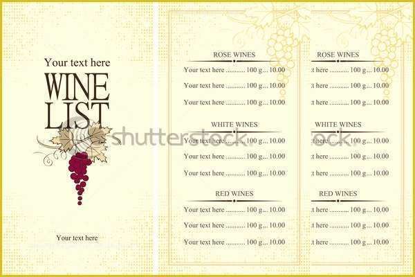 Wine Menu Template Free Of Wine Menu Templates – 31 Free Psd Eps Documents Download